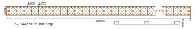 Lumières de bande flexibles accessibles d'APA102 Digital RVB LED APA102C IC incorporé