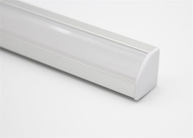 Diffuseur en aluminium de profil de la forme de v LED 19 * 19mm pour l'éclairage d'étalage de LED