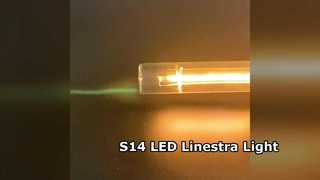 Tube à filament gainé de verre S14-LED, Linestra