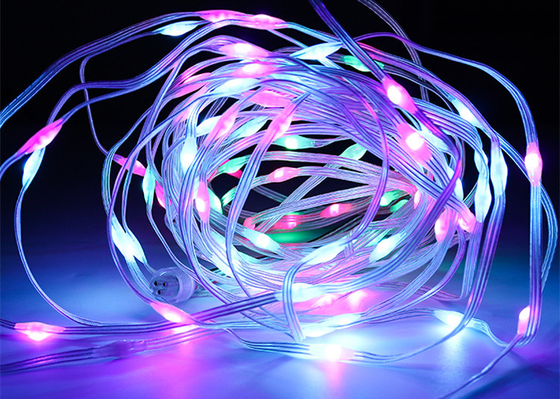 3D ficelles accessibles extérieures imperméables de lumière de pixel de la lumière RVB du pixel LED pour Noël