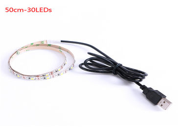 lumières de bande flexibles du contre-jour LED de 5V USB TV SMD 2835 60 Led/M 7.2W 700lm