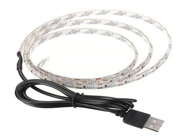 Lumières de bande flexibles de la puissance élevée LED, lumière extérieure de bande de C.C 5V RVB LED de 14.4W/M 