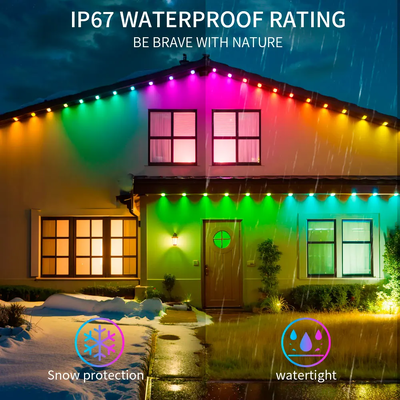 Pixel Light Noël Colorée décoration de la maison 2024 RGB programmable LED forme IP65 éclairage de vacances étanche