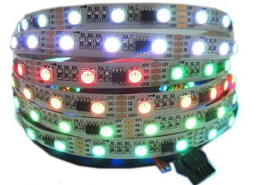 Corde de chasse polychrome programmable DC12V de lumières de bande de la magie RVB Digital LED