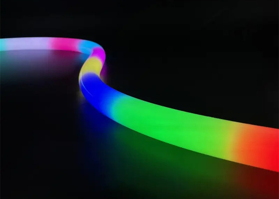 Barre lumineuse numérique adressable RVB LED néon 360° ronde 25mm couleur magique contrôle externe
