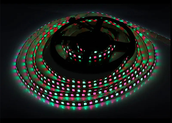 DC12V ligne de double signal numérique IP20 WS2815 SMD5050 96 led/m l RGB IC bande LED adressable