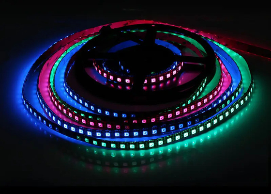 DC12V ligne de double signal numérique IP20 WS2815 SMD5050 96 led/m l RGB IC bande LED adressable