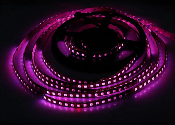 DC12V ligne de double signal numérique IP20 WS2815 SMD5050 96 led/m l RGB IC bande LED adressable