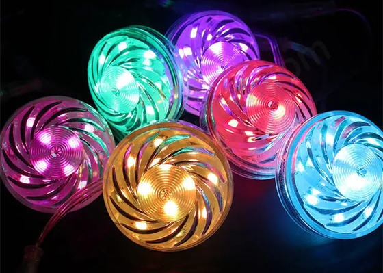 24v RGB WS2811/UCS1903 LED Amusement Light Pixel Light Cabochon LED 60mm 18 Led