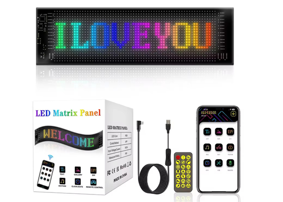 Écran LED souple Publicité de marque Affichage promotionnel Couleur RVB APP Smart Programmeable Intérieur Panneau LED