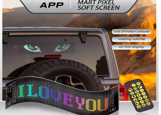 L'affichage de voiture LED flexible pour la publicité