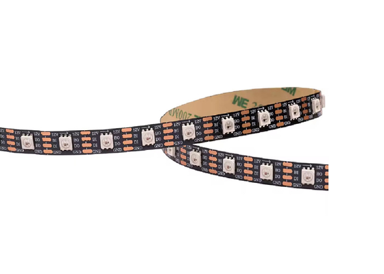 DC12V ligne numérique à double signal LED bande flexible WS2815 SMD5050 IP20 60led 60Pixel RGB WS2815b IC