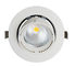 Plafond frais Downlights du blanc LED de cardan de 40 watts avec l'efficacité élevée d'éclairage