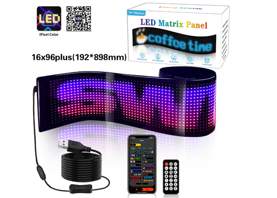Panneau de matrice LED pour la publicité et la promotion affichage couleur RVB APP Écran LED intérieur intelligent