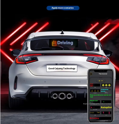 Autocollant pour voiture intelligente 120x595mm RGB Dynamique LED Truck Demon Eye Light Pour l'extérieur Affichage intelligent IP65