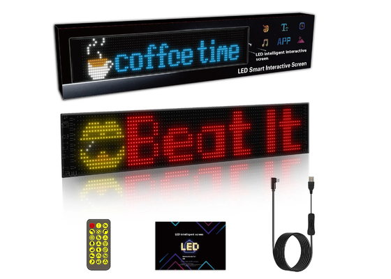 Autocollant pour voiture intelligente 120x595mm RGB Dynamique LED Truck Demon Eye Light Pour l'extérieur Affichage intelligent IP65
