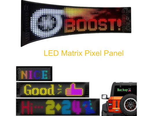 Affichage numérique de la fenêtre arrière avec affichage souple LED 192x898mm
