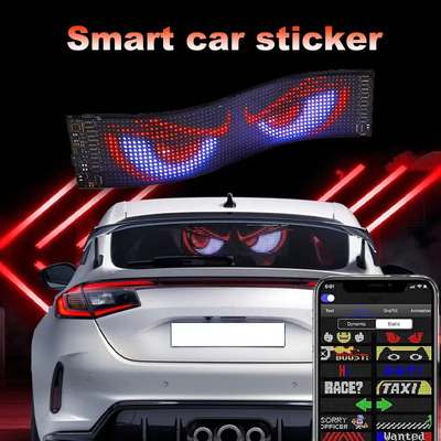 Publicité Panneau d'affichage de voiture à LED en défilement Contrôle d'application programmable Panneaux extérieurs à LED en couleur