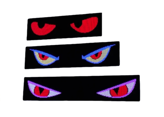 L'écran LED du camion Devil Eye Lumière de voiture Lumière dynamique de camion LED Smart Car Sticker Panneau LED programmable pour le pare-brise du camion