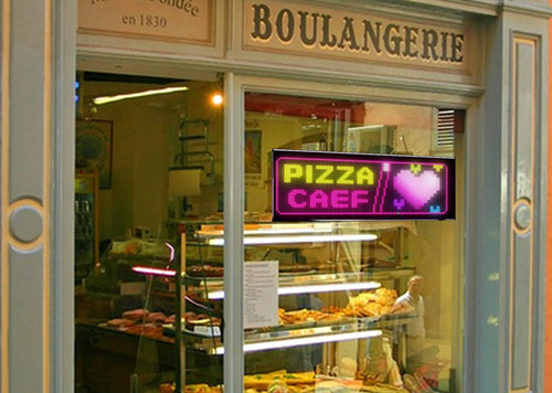 32*96 Panneau d'affichage publicitaire à LED à double rangée Panneau d'affichage automobile pixel flexible programmable défilement DIY Panneau de matrice de texte