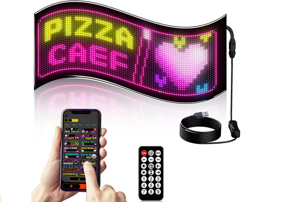 32*96 Panneau d'affichage publicitaire à LED à double rangée Panneau d'affichage automobile pixel flexible programmable défilement DIY Panneau de matrice de texte