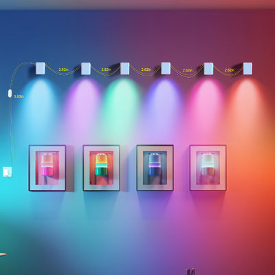 Contrôle par Bluetooth RGBCW Adressable Smart Wall Sconces / Eave Lights Pour la décoration de Noël