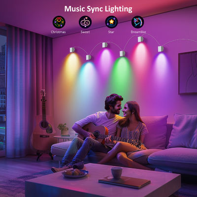 Contrôle par Bluetooth RGBCW Adressable Smart Wall Sconces / Eave Lights Pour la décoration de Noël