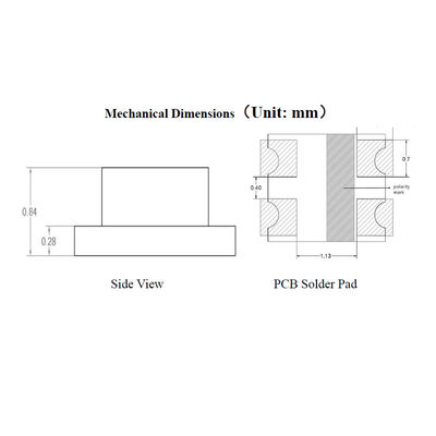 WS2812C Contrôle intelligent LED Source lumineuse intégrée à angle de vision de 180 degrés