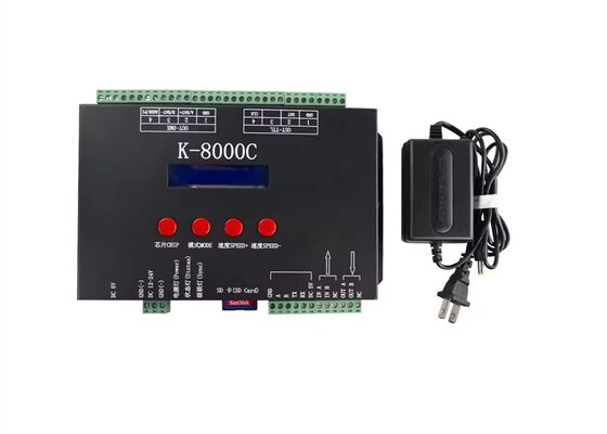 Contrôleur de couleur magique programmable K-8000C Contrôle couleur complet via DMX/SPI avec fonction de codage intégrée pour le contrôle de l'éclairage