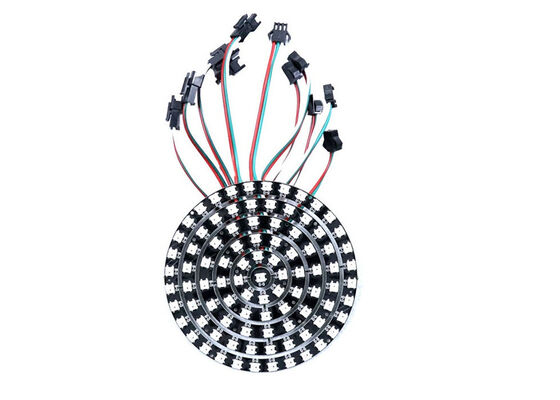 RGB numérique à couleur entière WS2812 SK6812 IC Pixel DC5V Cercle LED Ring